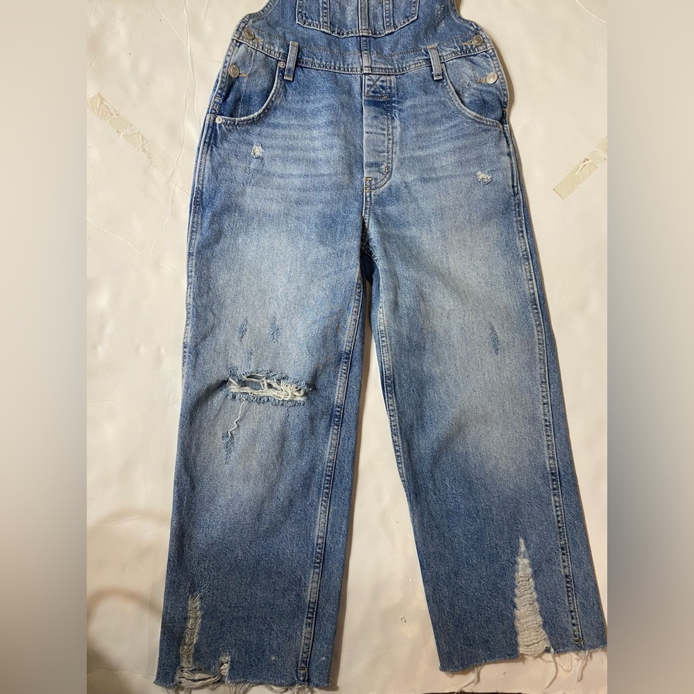 Free people x we the free baggy boyfriend overalls - Picture 6 of 11